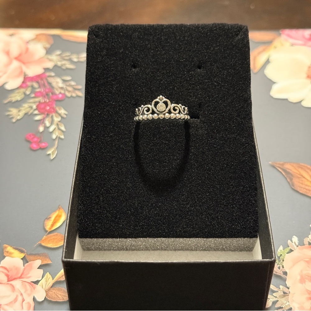 Authentic Pandora Princess Tiara Ring - Picture 2 of 4